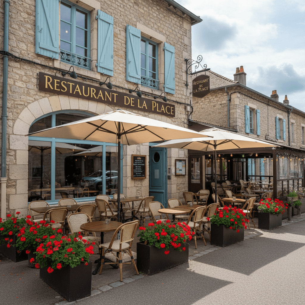 Restaurant 131m² à Pollionnay : terrasse - licence IV - Image 1