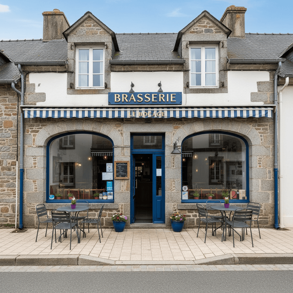 Bar-brasserie 100m² à Malestroit : terrasse - licence IV - Image 1