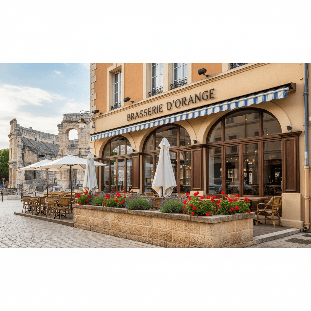 Bar-brasserie 120m² à Orange : terrasse - licence IV - Image 1
