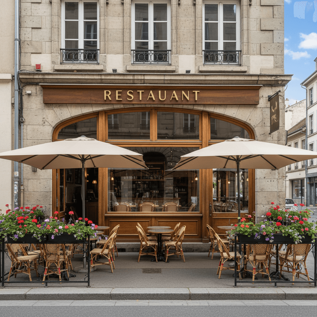 Restaurant 80m² à Grenoble : terrasse - licence IV