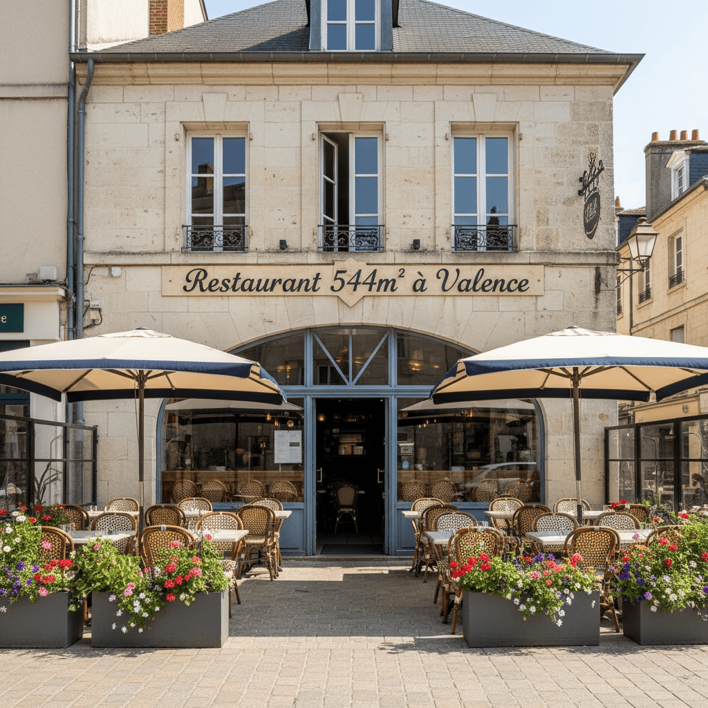 Restaurant 544m² à Valence : terrasse - licence IV - Image 1