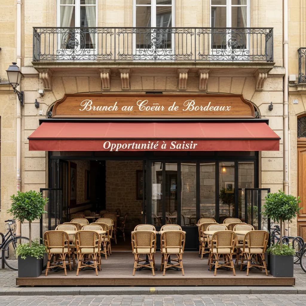 Restaurant 74m² à Bordeaux : terrasse - chambre froide - Image 1