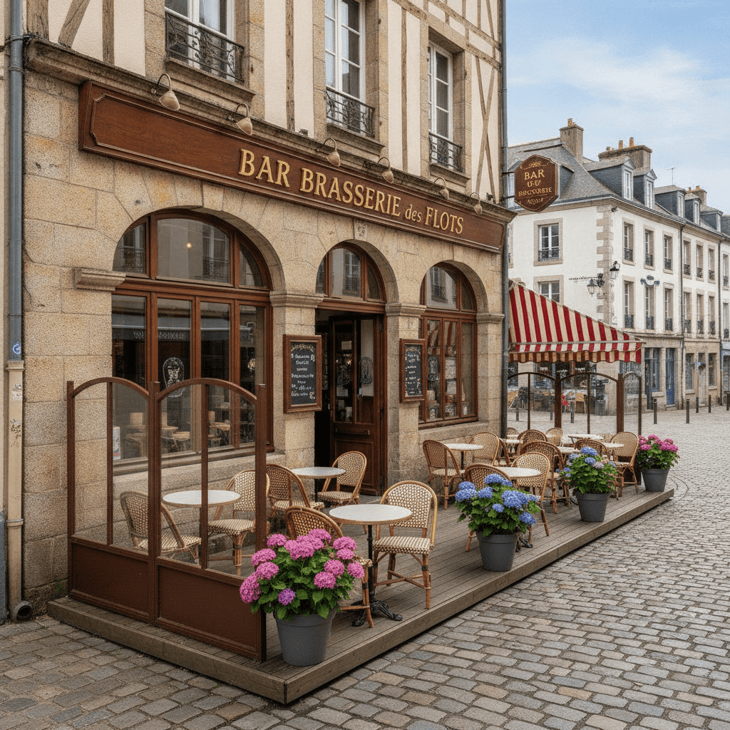 Bar-brasserie à Quimper : terrasse - licence IV