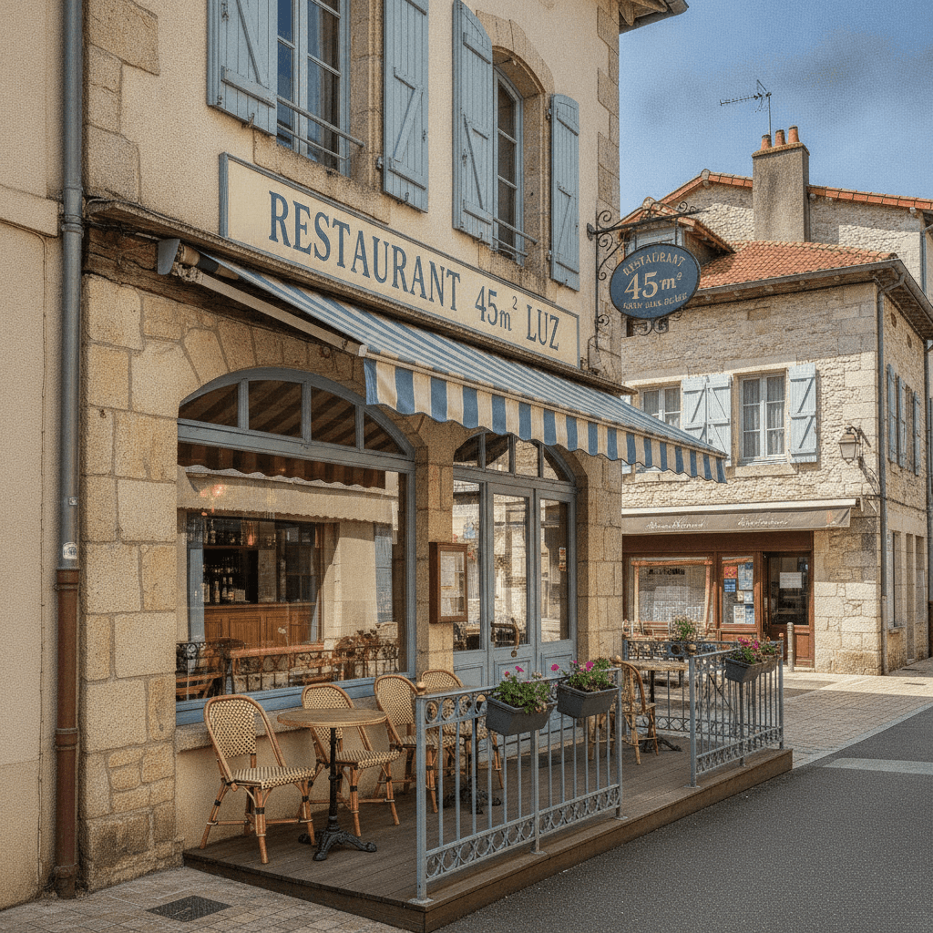 Restaurant 45m² à Saint-Jean-De-Luz : terrasse - licence IV