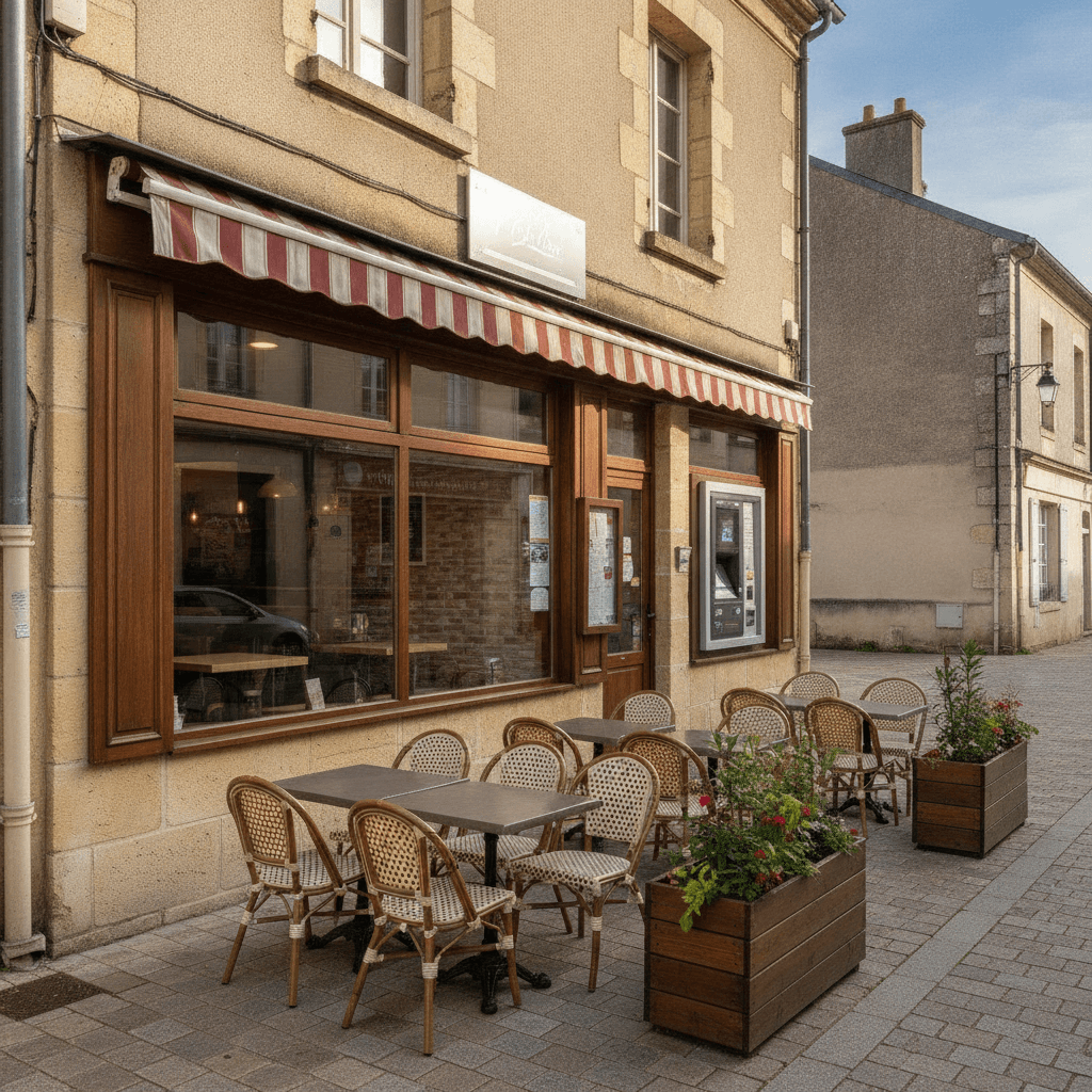 Fast-food à Nogaro : terrasse - extraction - Image 1
