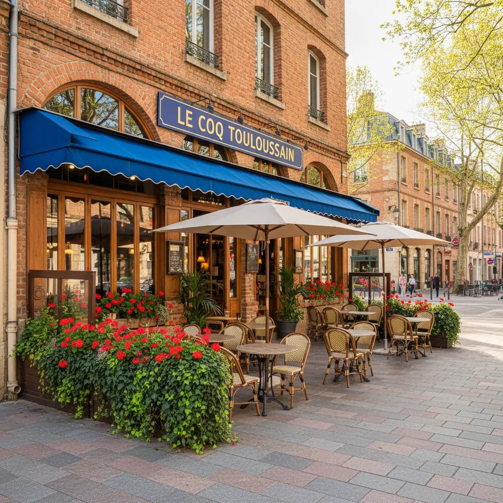 Restaurant 62m² à Toulouse : terrasse - extraction - Image 1