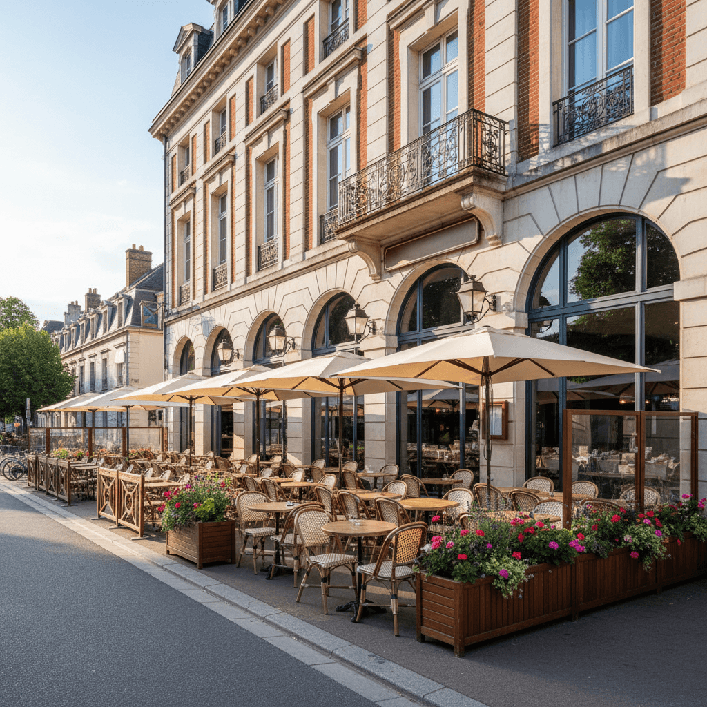 Restaurant à Compiègne : terrasse - licence IV - Image 1