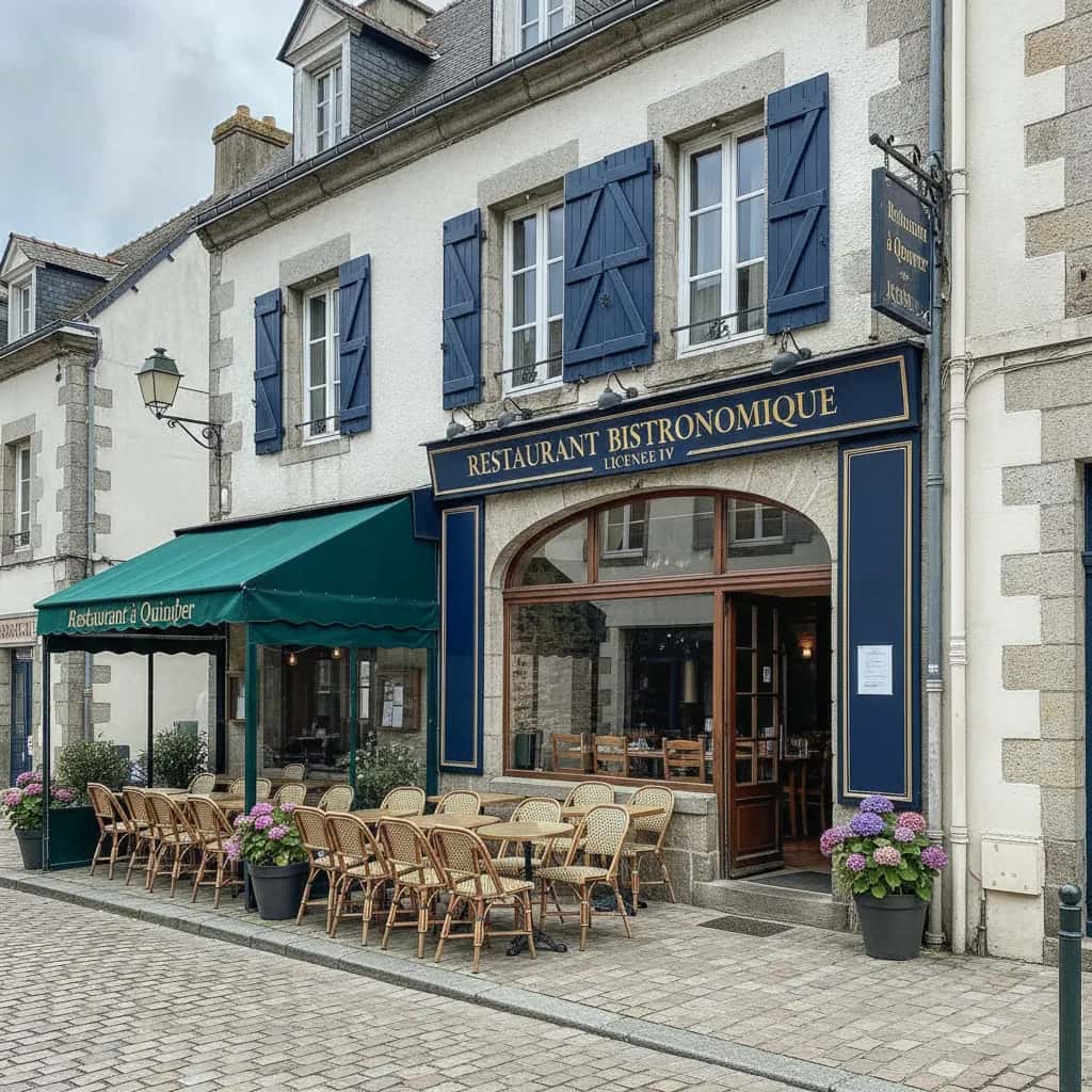 Restaurant à Quimper : terrasse - licence IV