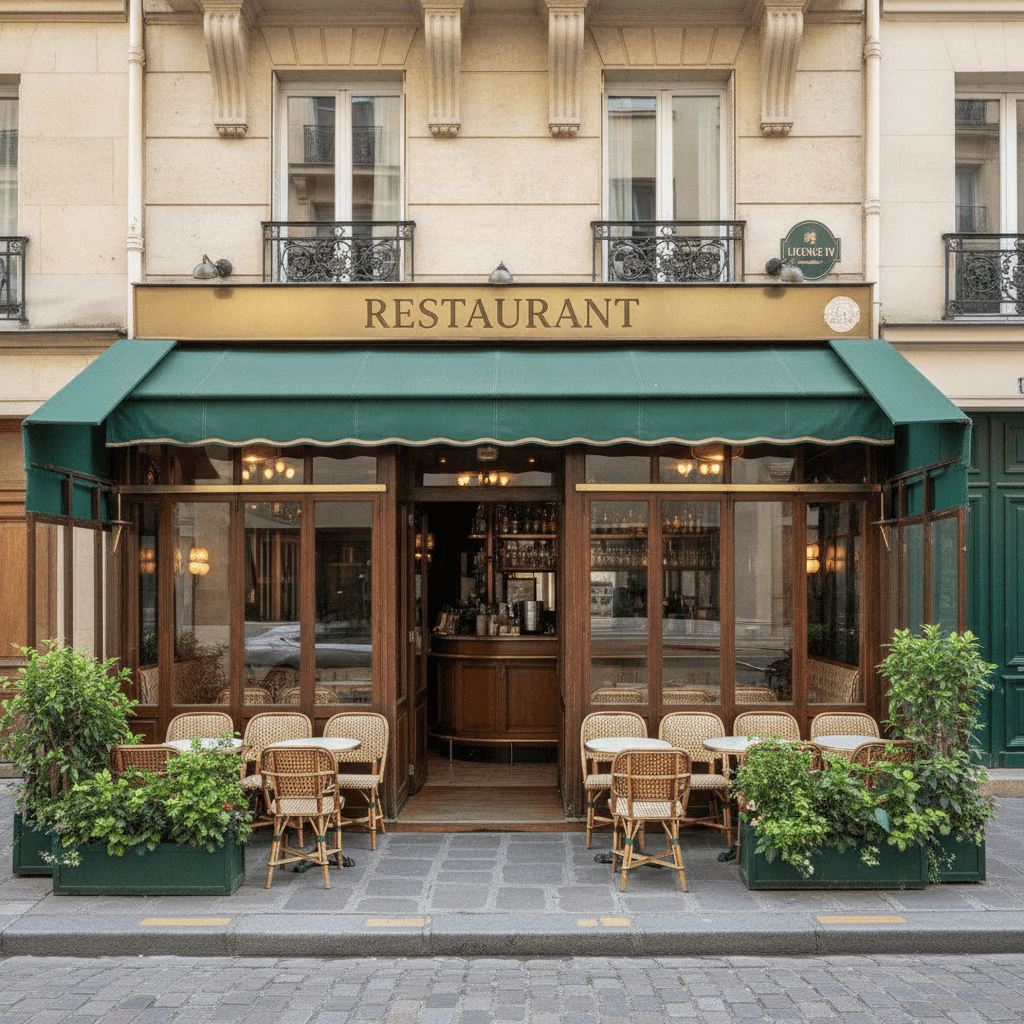 Restaurant 150 couverts à Paris : terrasse - licence IV en redressement - Image 1