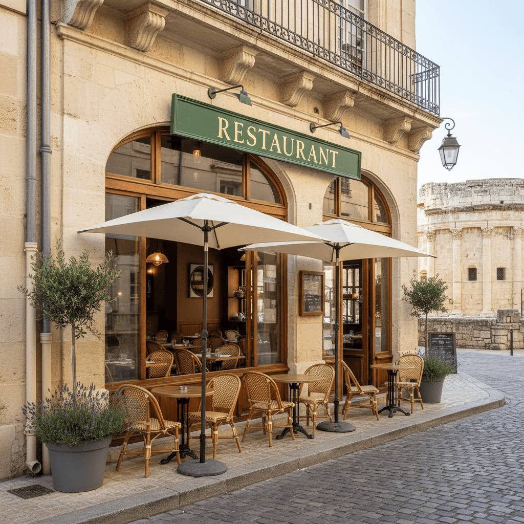 Restaurant 50m² à Nîmes : extraction - cuisine équipée