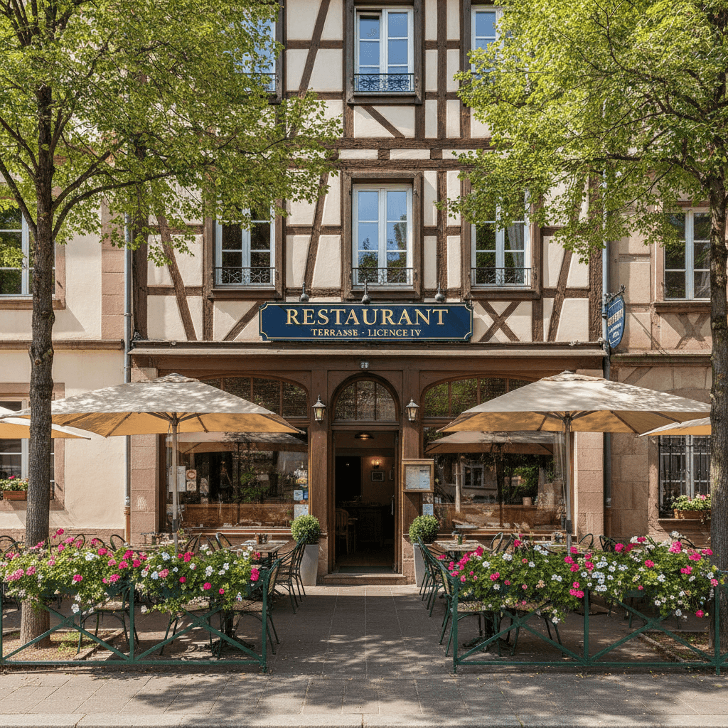 Restaurant 236m² à Strasbourg : terrasse - licence IV - Image 1