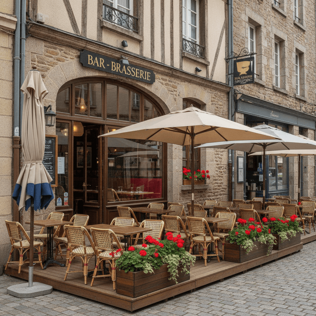 Bar-brasserie 150m² à Rennes : terrasse - licence IV - Image 1