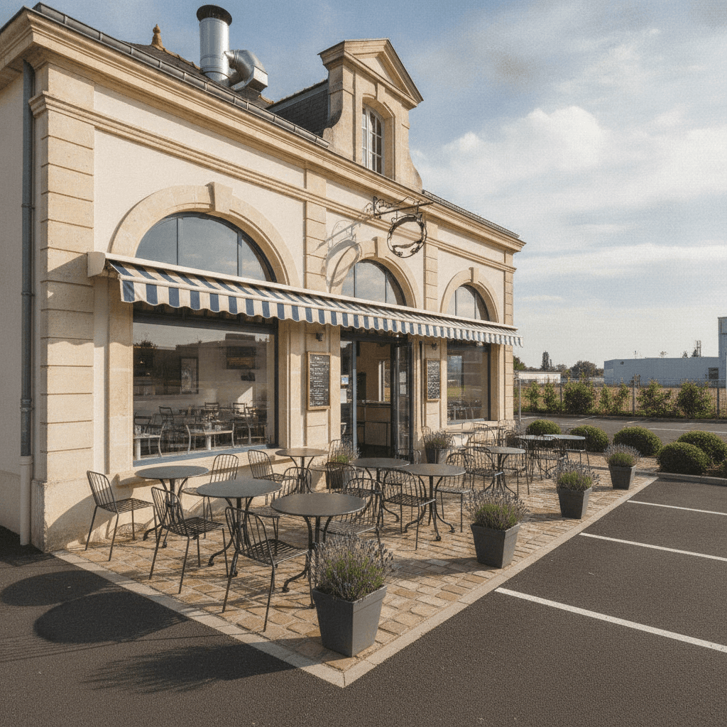 Fast-food 150m² à Nantes : terrasse - extraction