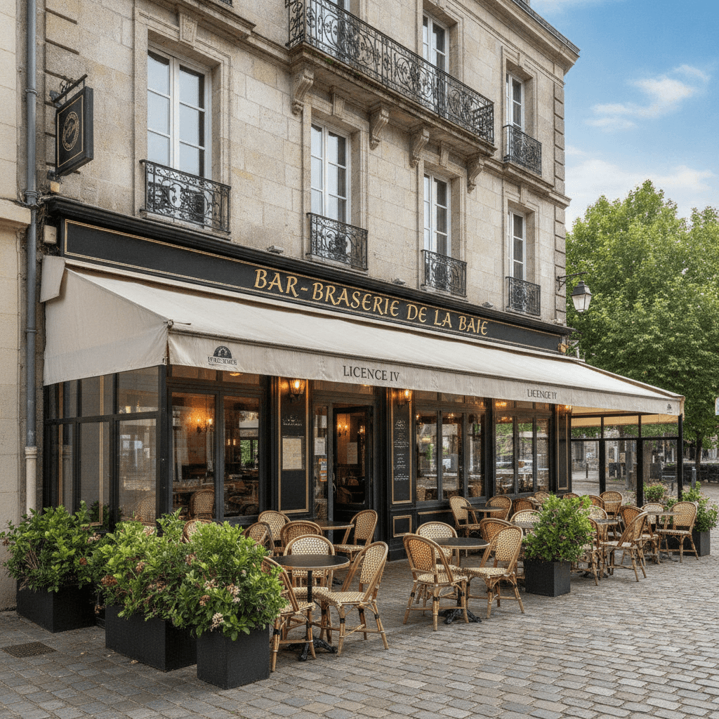 Bar-brasserie 200m² à Avranches : terrasse - licence IV