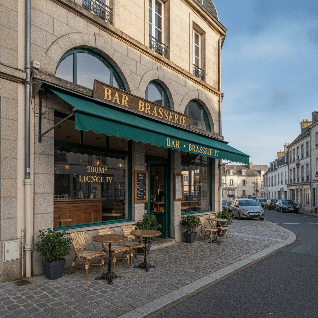 Bar-brasserie 200m² à Quimper : licence IV