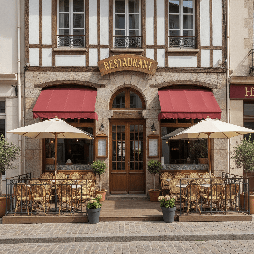 Restaurant 100m² à Biarritz : terrasse - extraction