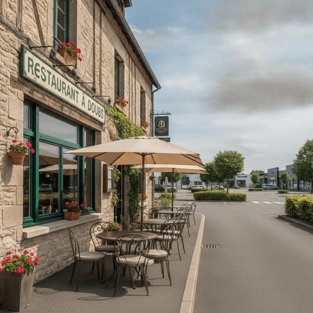 Restaurant à Doubs : terrasse - licence IV