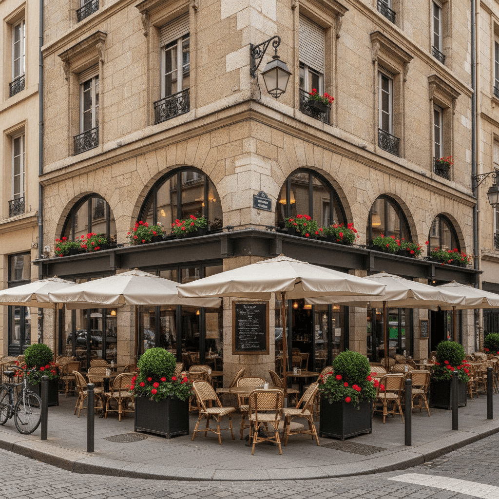 Restaurant 240m² à Lyon : terrasse - licence IV