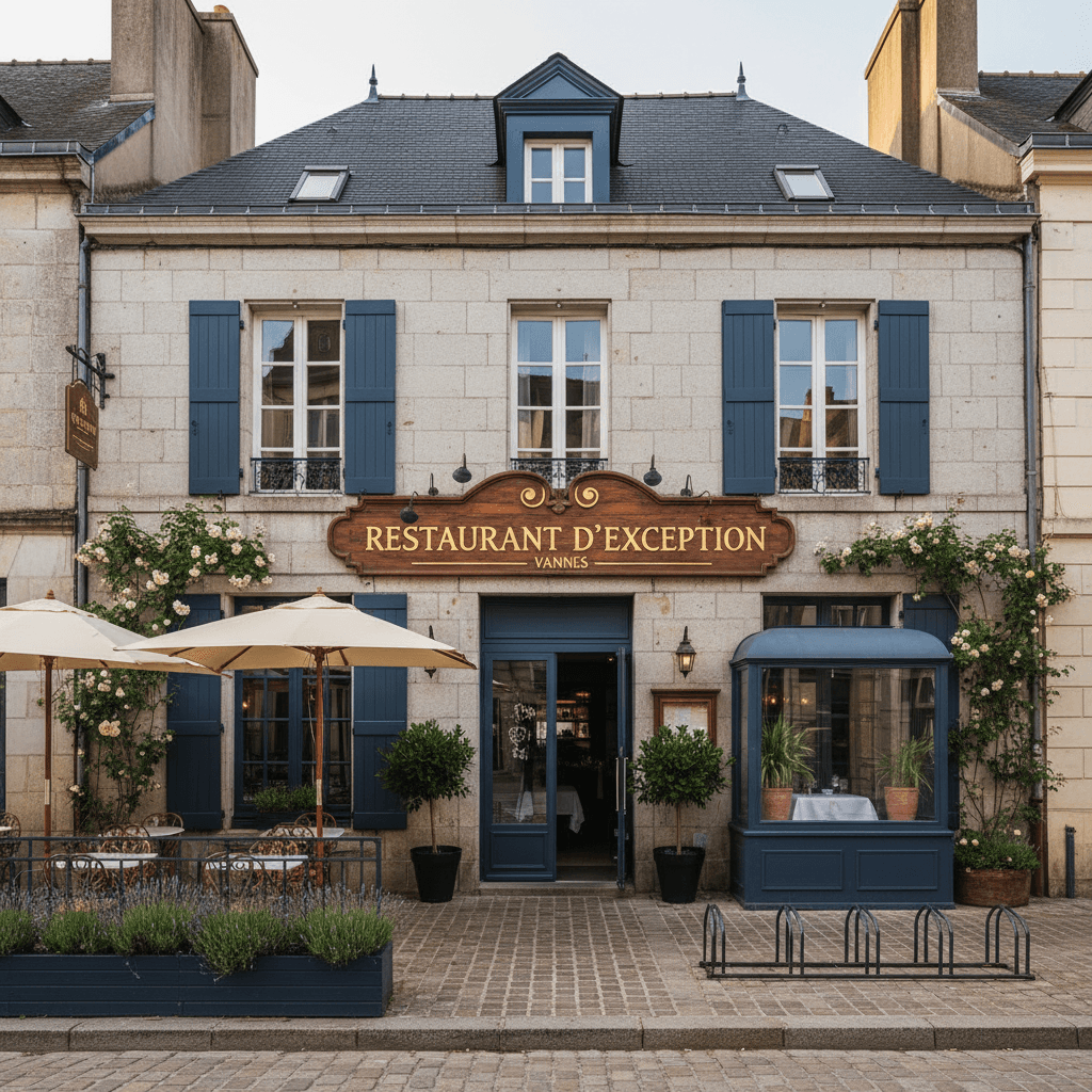 Restaurant à Vannes : terrasse - extraction - Image 1