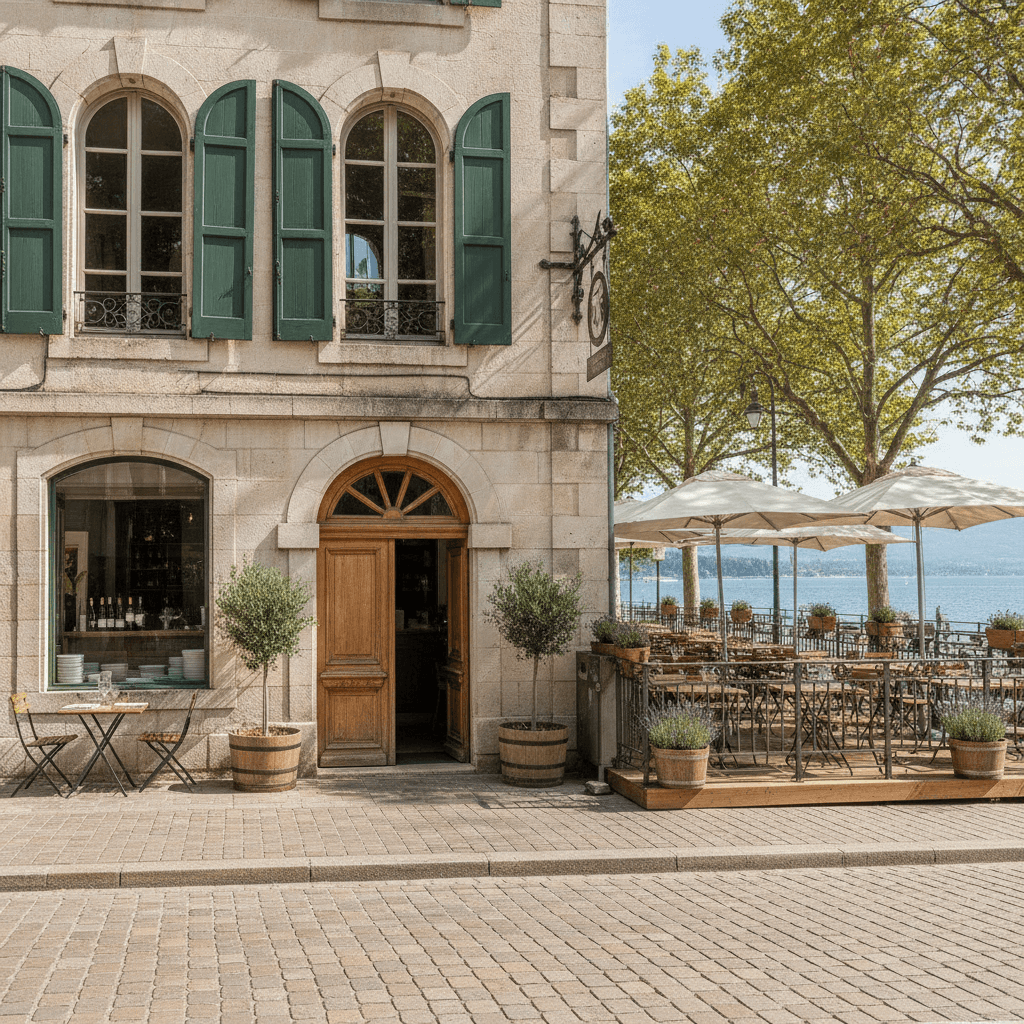Restaurant 53m² à Aix-Les-Bains : terrasse - licence IV