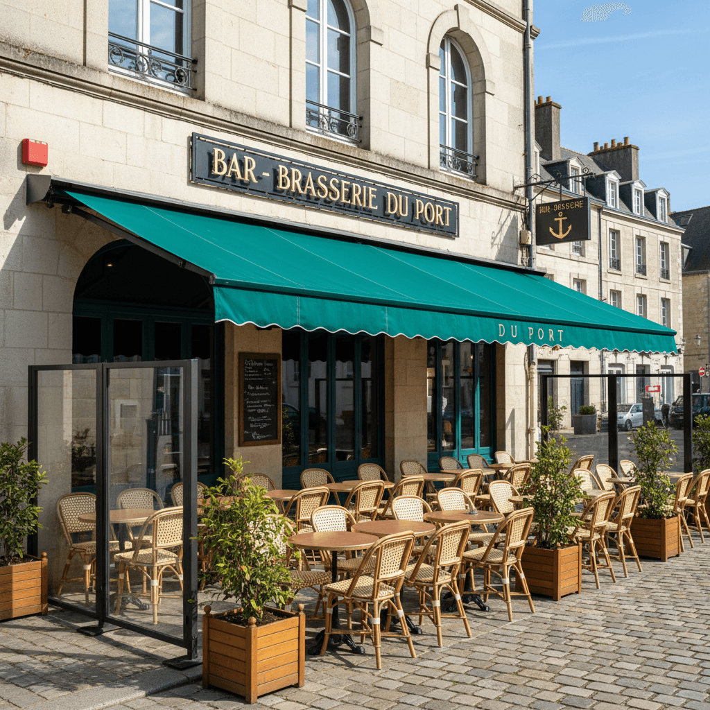 Bar-brasserie 90m² à Quimper : terrasse - licence IV - Image 1