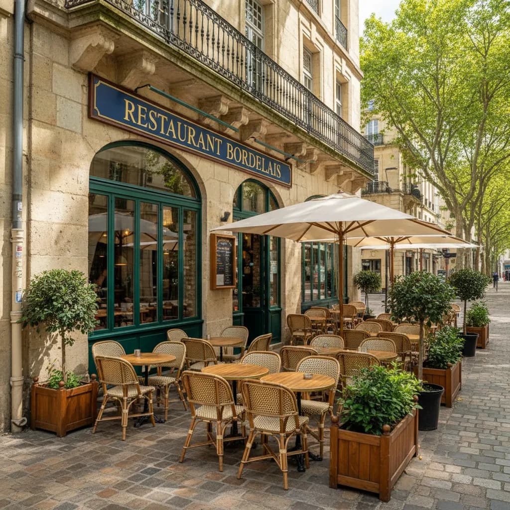 Restaurant 25m² à Bordeaux : terrasse - Image 1