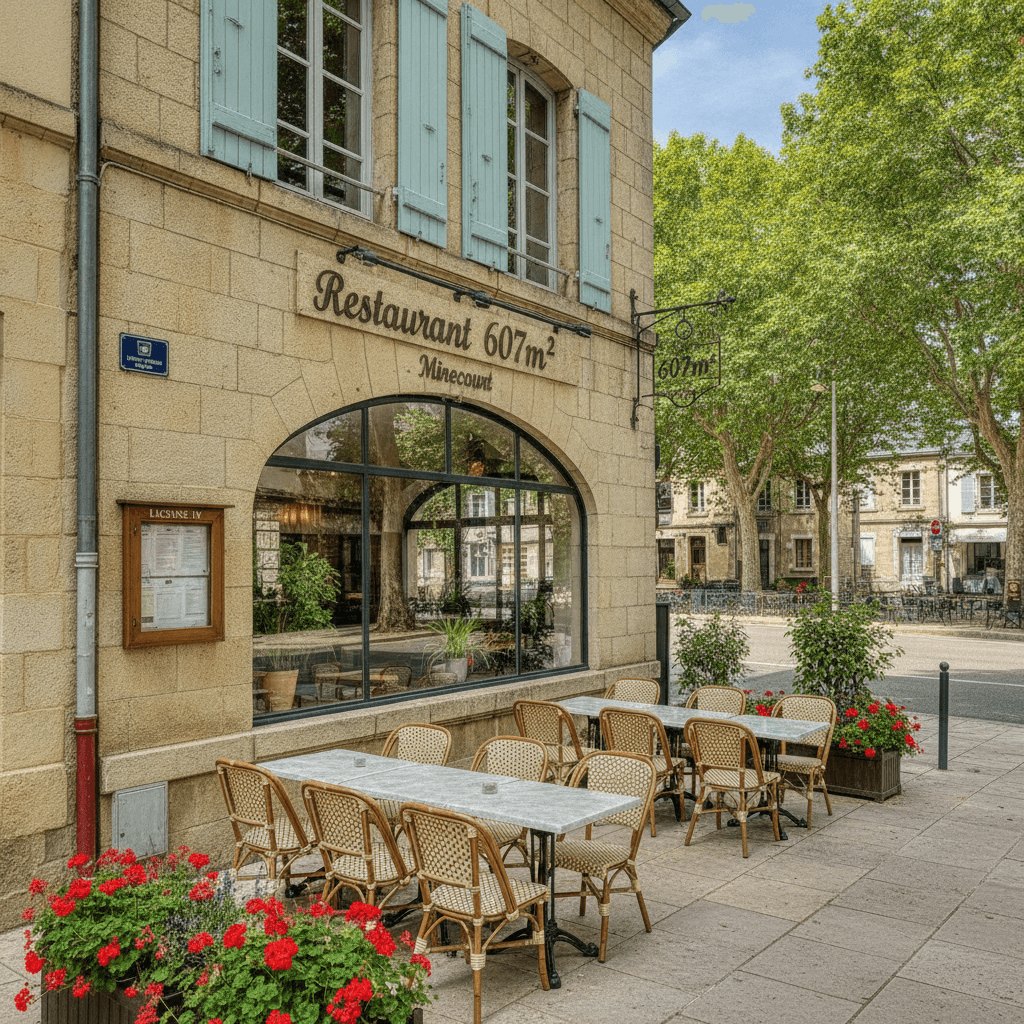 Restaurant 607m² à Mirecourt : terrasse - licence IV - Image 1