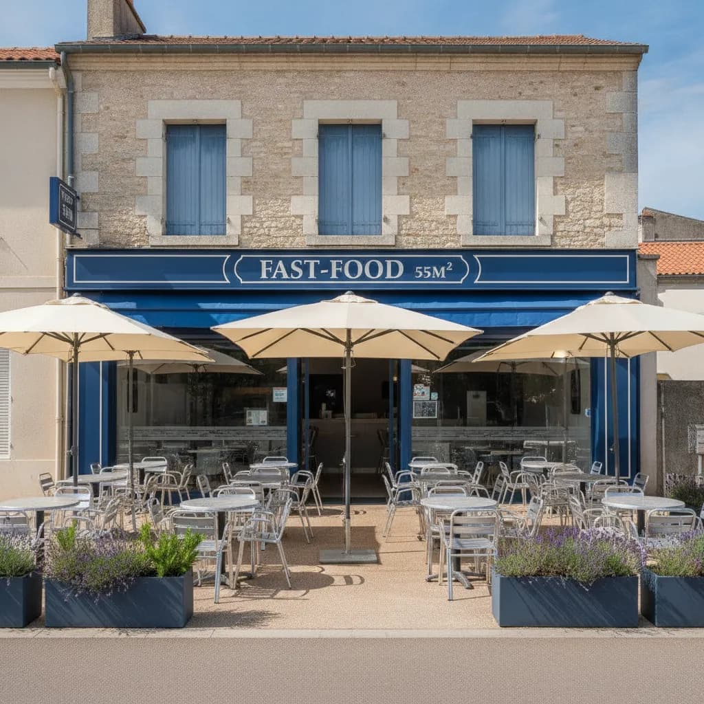 Fast-food 55m² à Vieux-Boucau-les-Bains : terrasse - Image 1