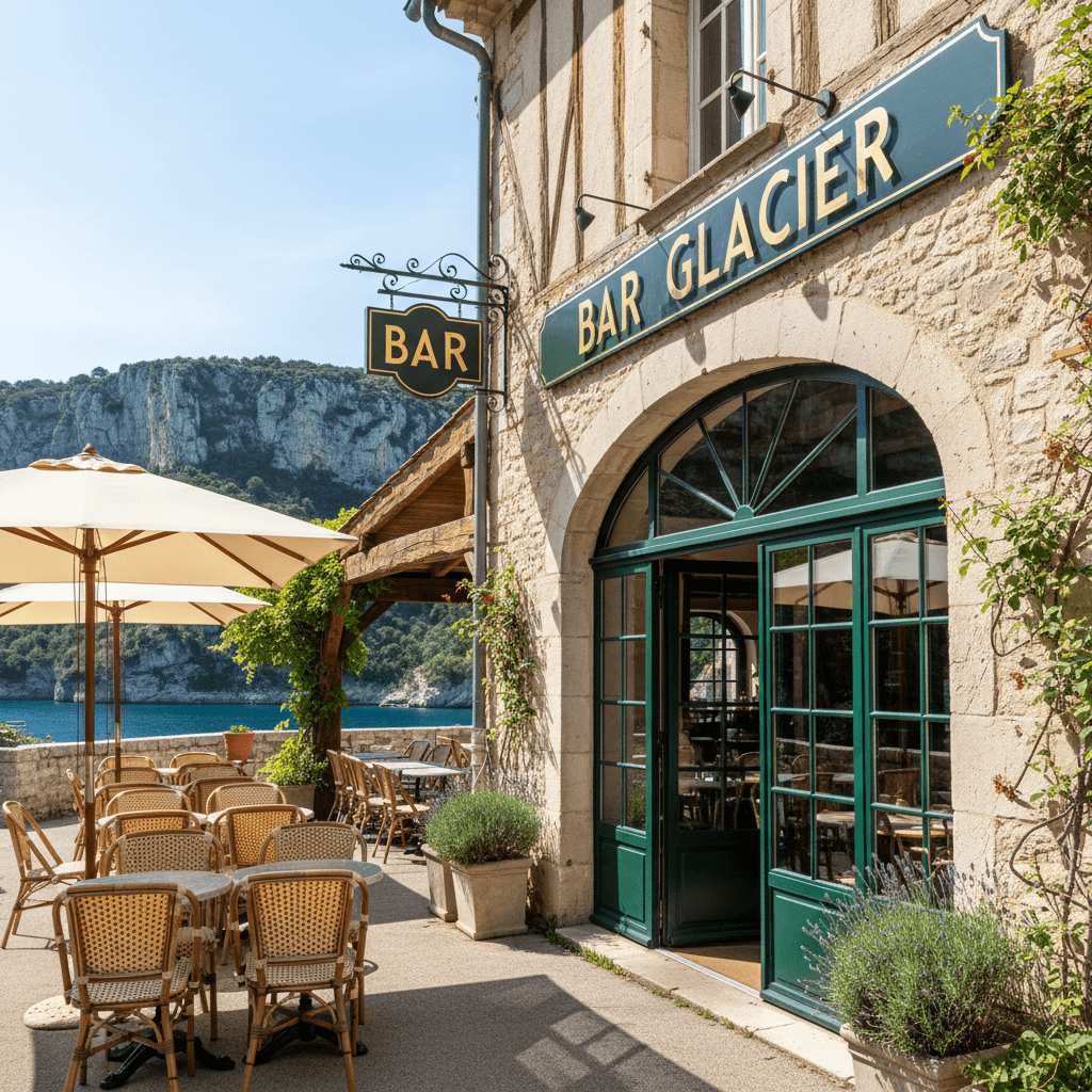 Bar-brasserie 300m² à Laroque : terrasse - licence IV - Image 1