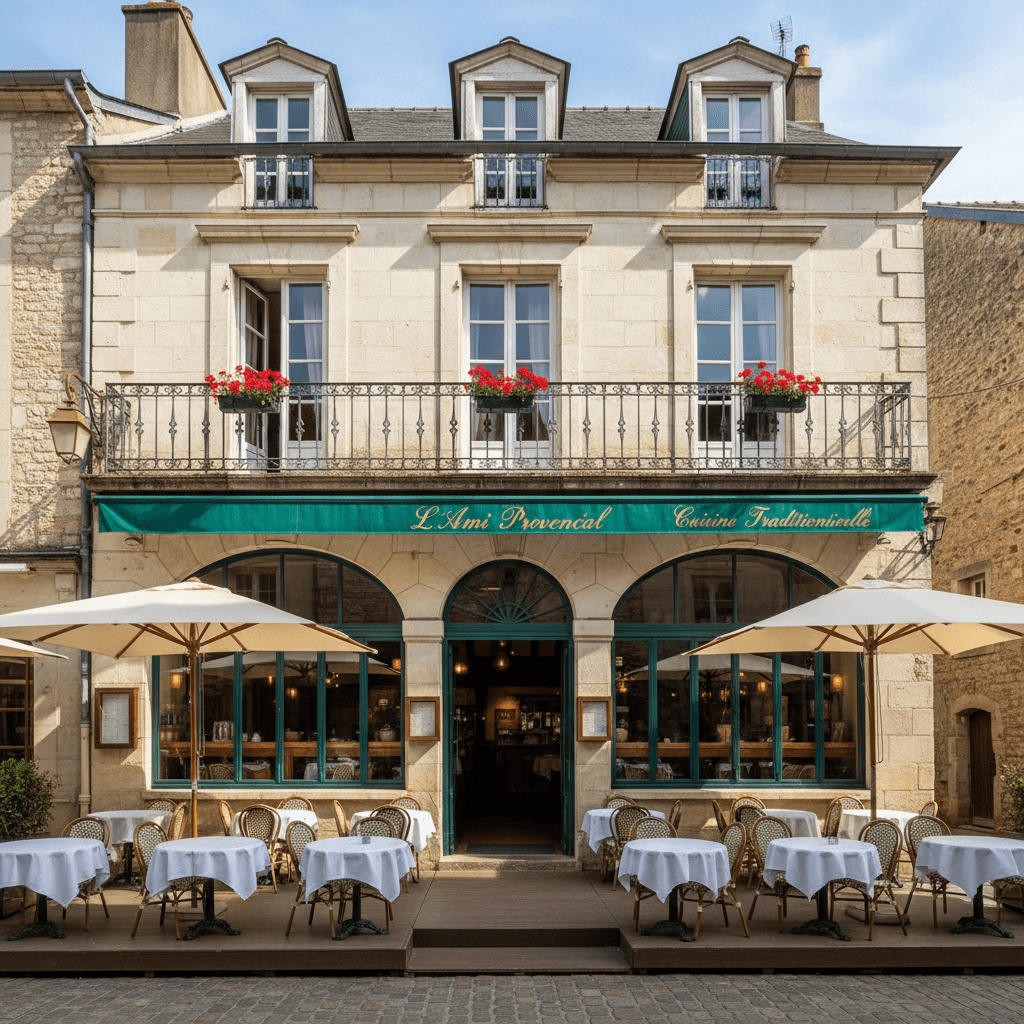 Restaurant 110m² à Belleville : terrasse - licence IV - Image 1