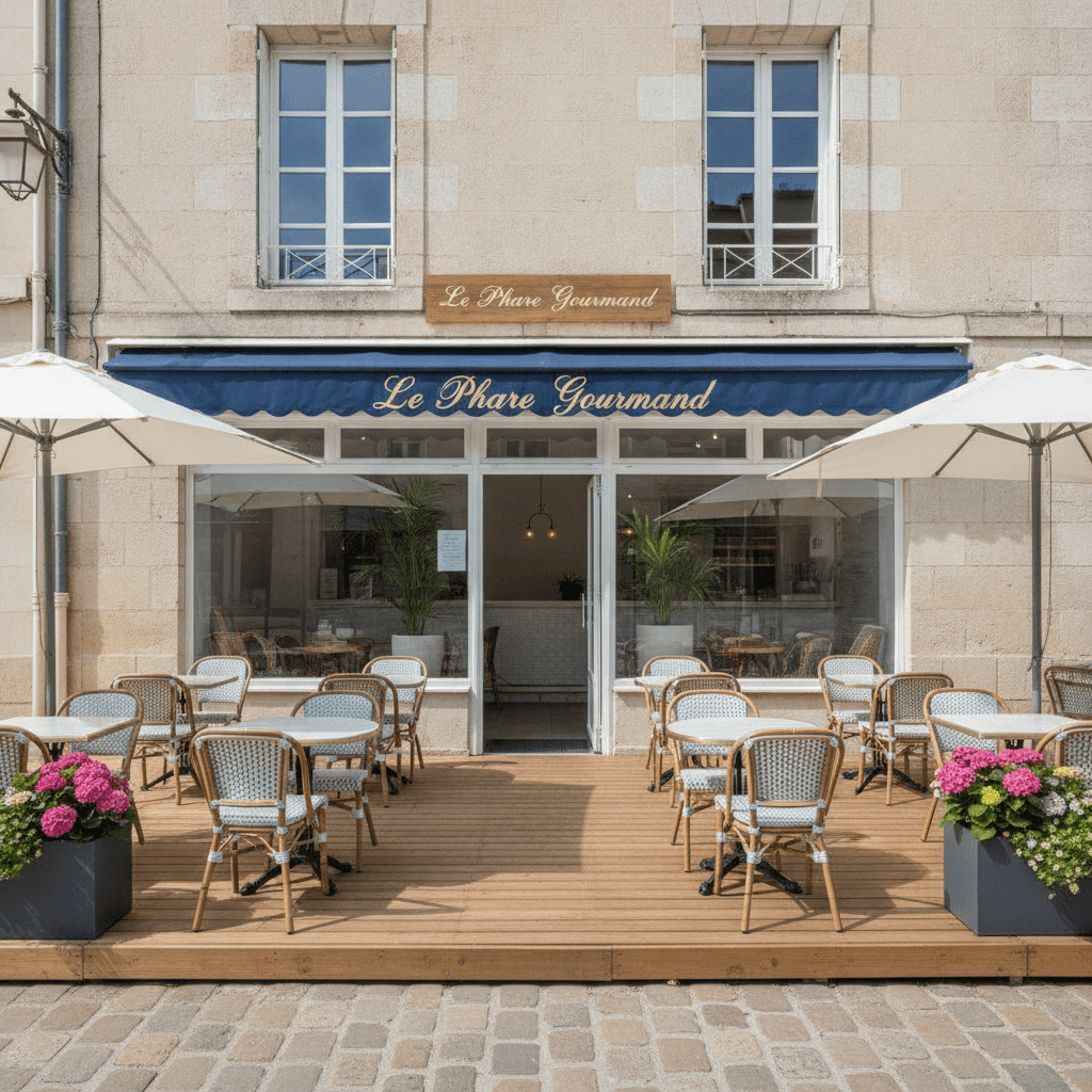 Snack à La Rochelle : terrasse - Image 1