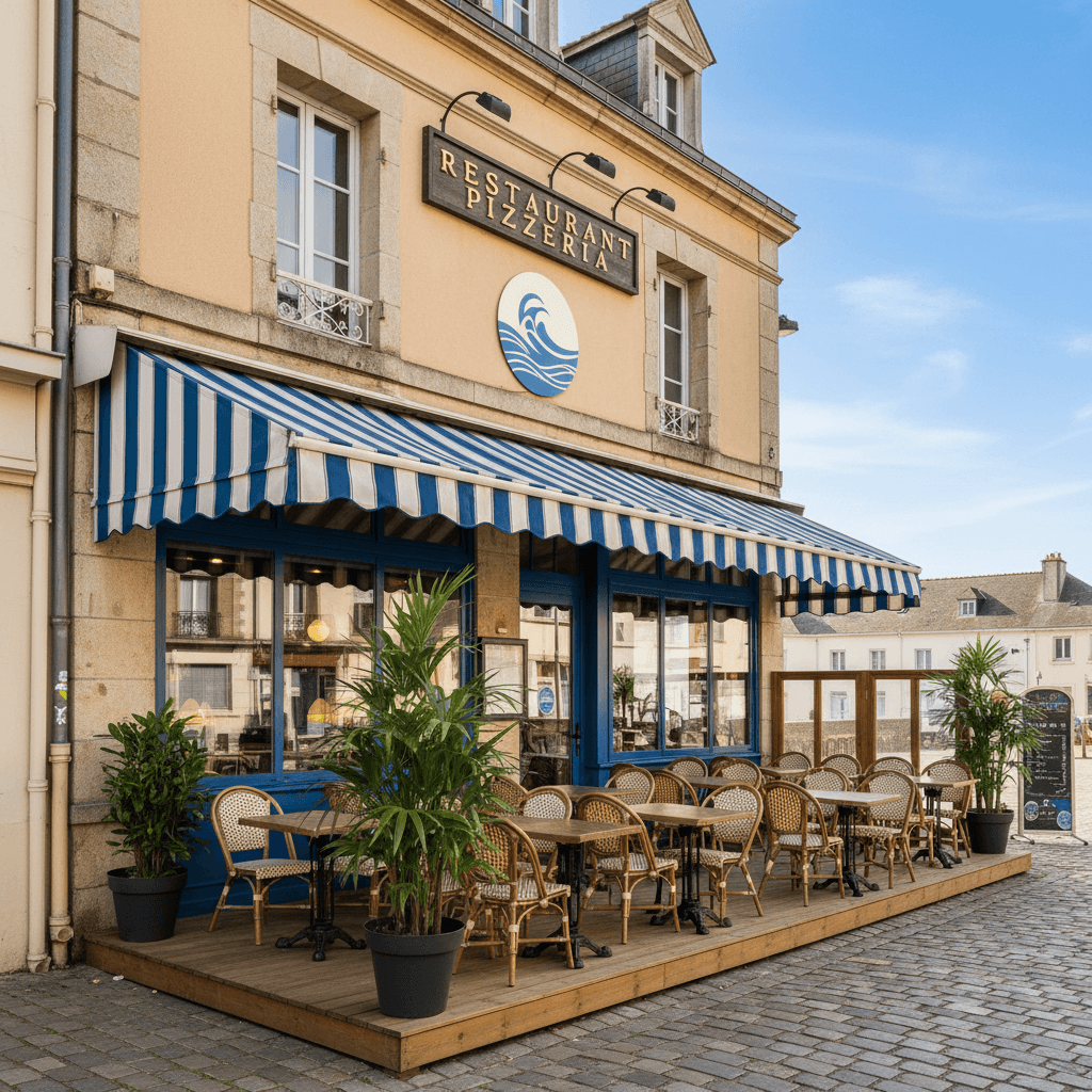 Restaurant 90m² à La Turballe : terrasse - licence IV - Image 1
