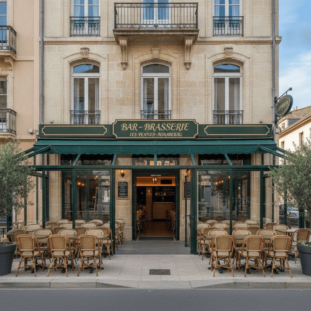 Bar-brasserie 380m² à Les Pennes-Mirabeau : terrasse - licence IV