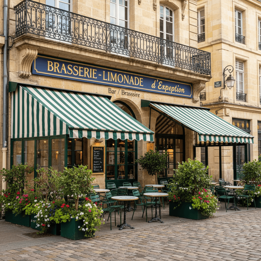 Bar-brasserie 250m² à Bordeaux : terrasse - licence IV