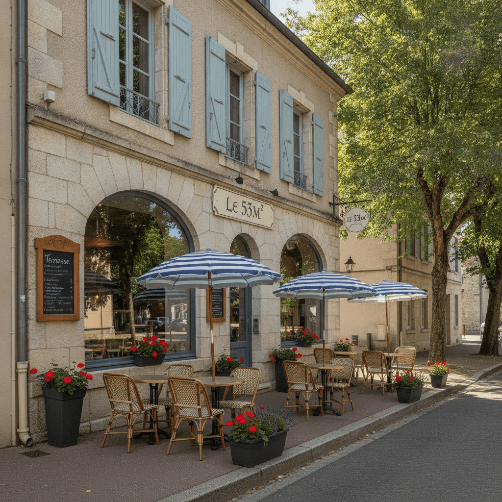 Restaurant 53m² à Éveux : terrasse - licence IV - Image 1