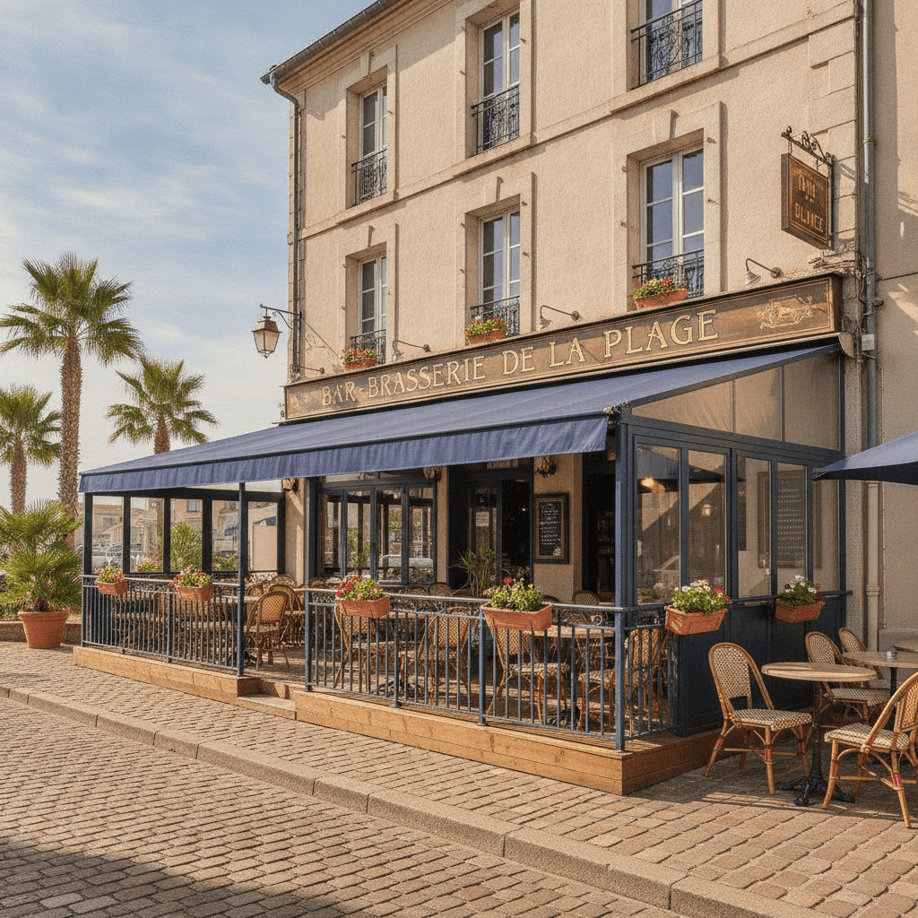 Bar-brasserie 200m² à Canet-En-Roussillon : terrasse - licence IV - Image 1