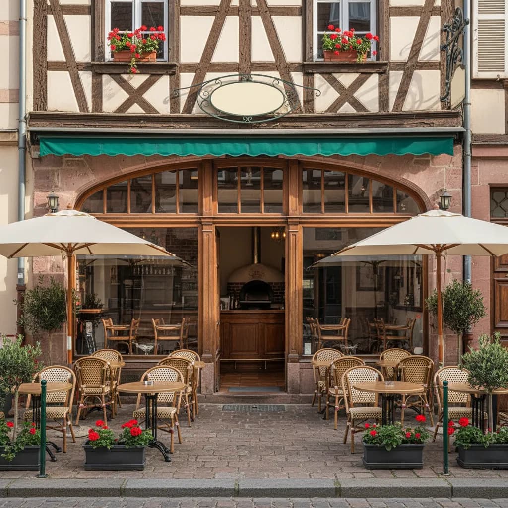 Restaurant à Strasbourg : terrasse - extraction - Image 1