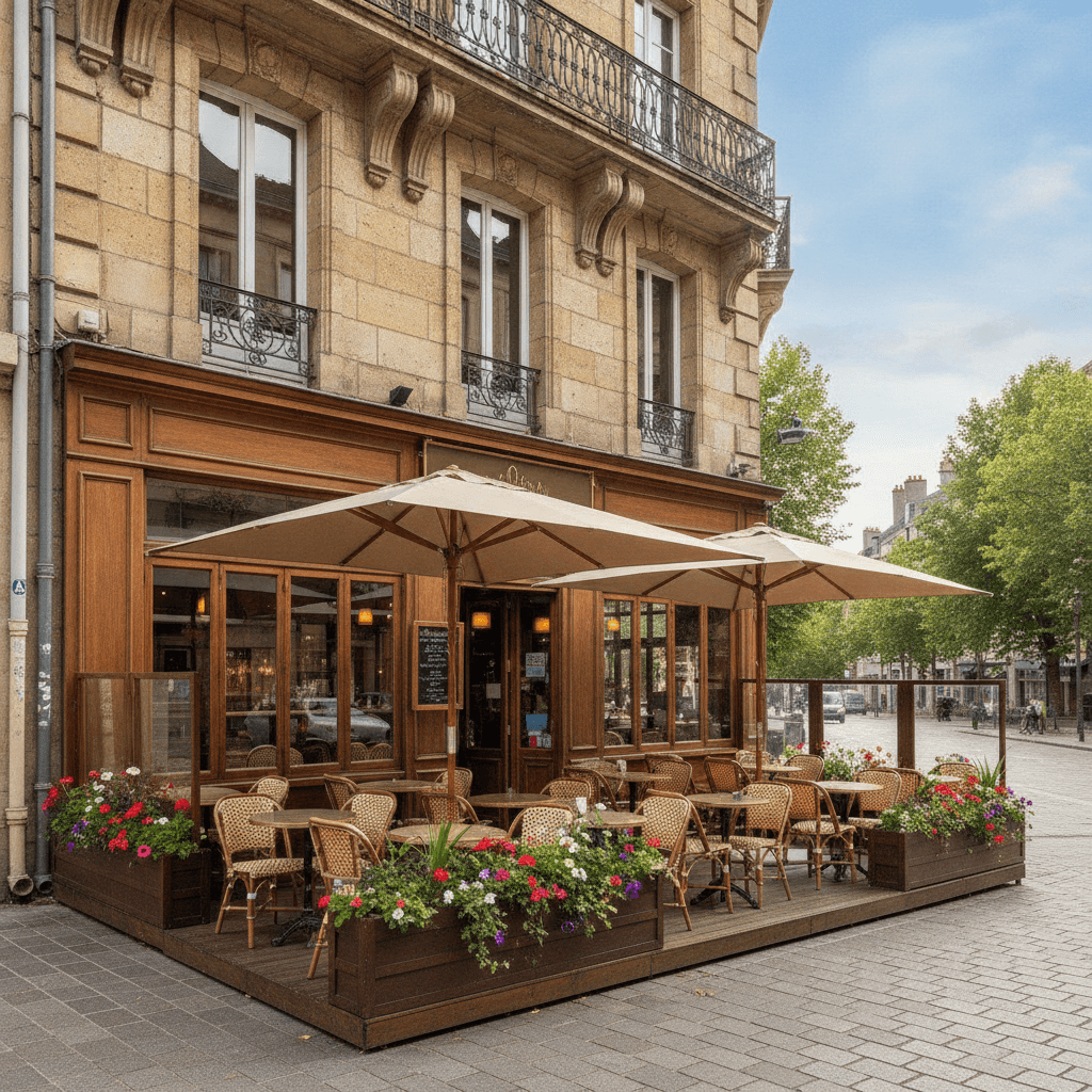 Restaurant 160m² à Nantes : terrasse - licence IV - Image 1