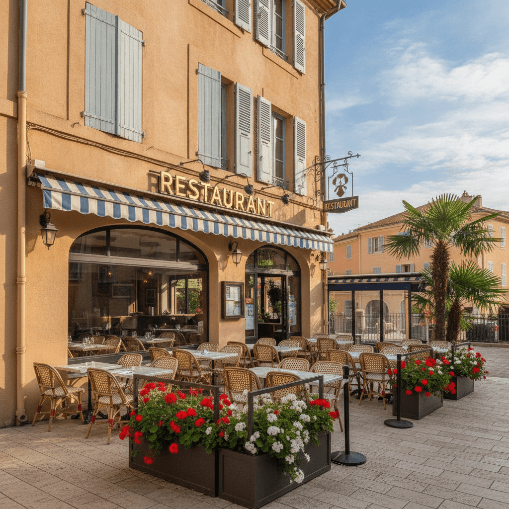 Restaurant 50m² à Menton : terrasse - licence IV
