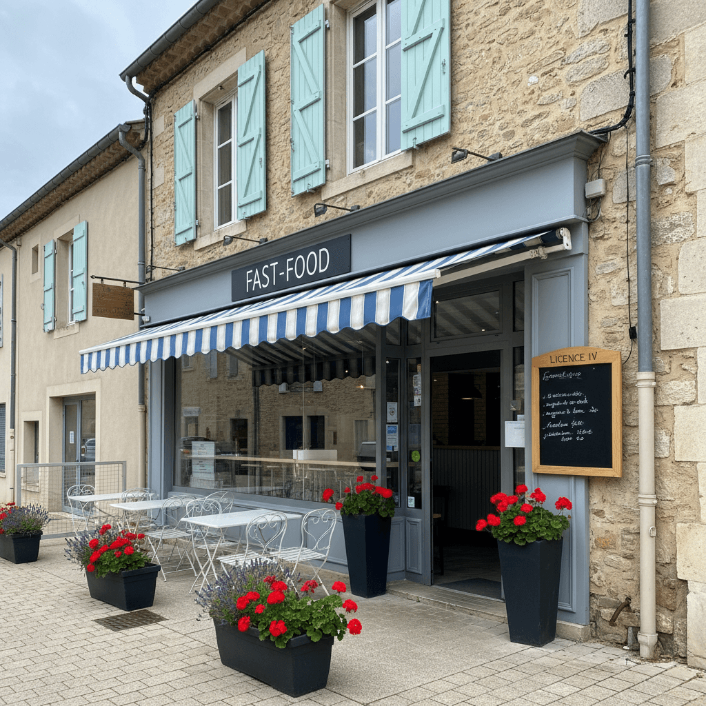 Fast-food 78m² à Leucate : terrasse - licence IV