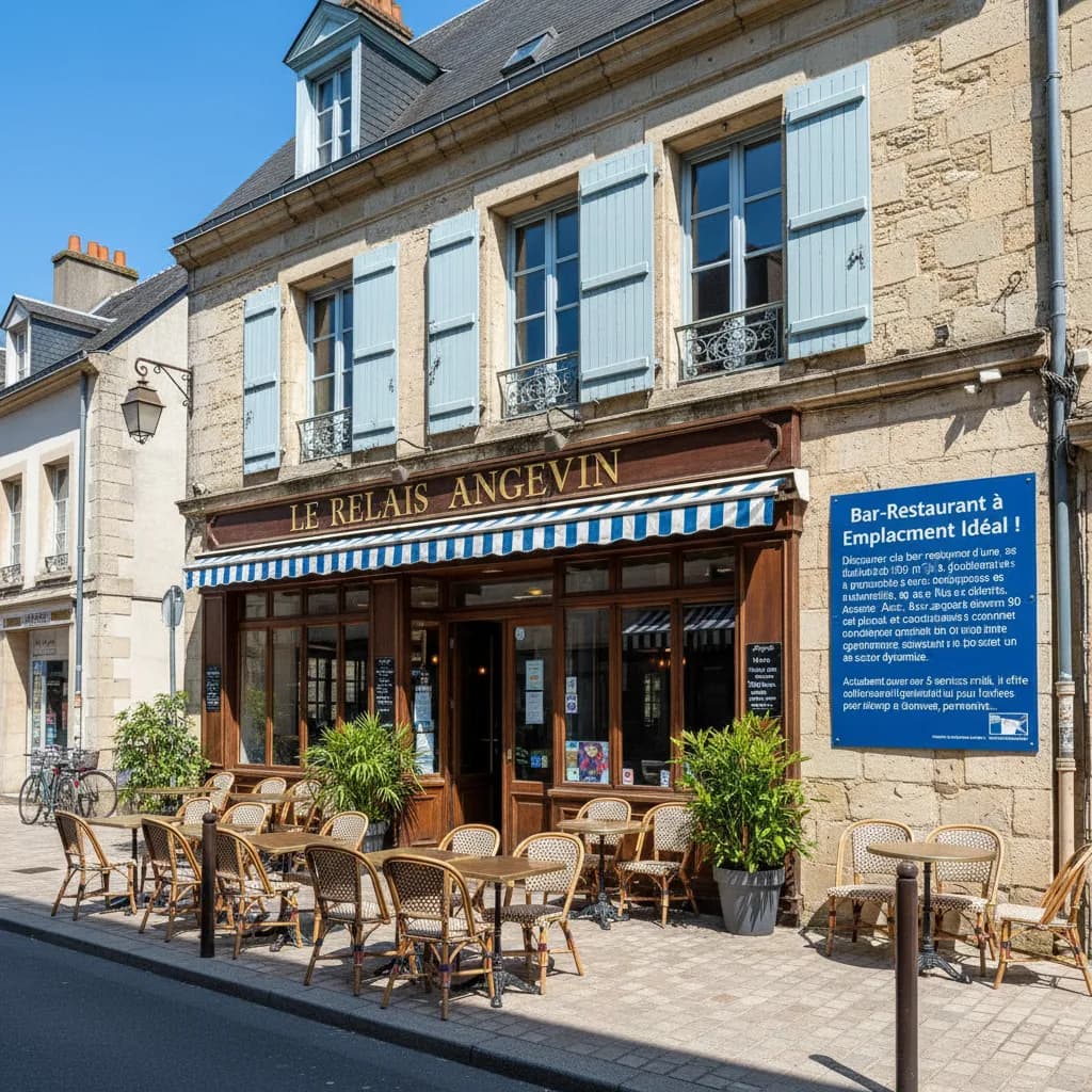 Bar-brasserie 150m² à Angers : terrasse - licence IV - Image 1