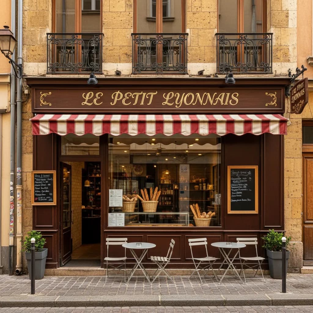Snack 71m² à Lyon : terrasse - Image 1