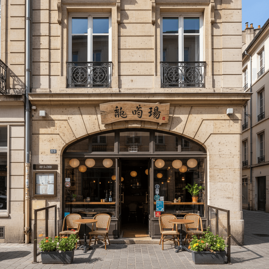 Restaurant 72m² à Lyon : terrasse - extraction