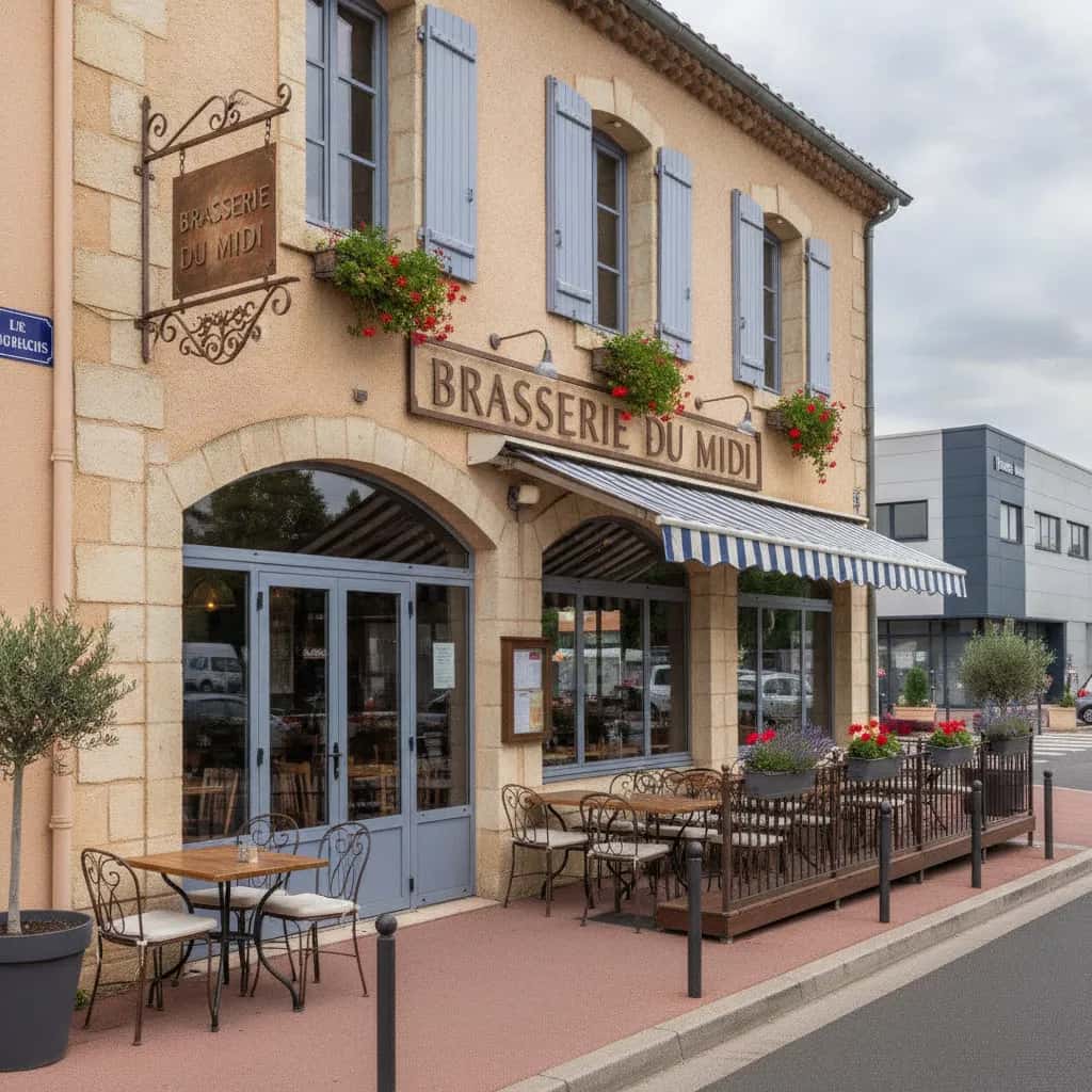 Restaurant 120m² à Brignoles : terrasse - extraction