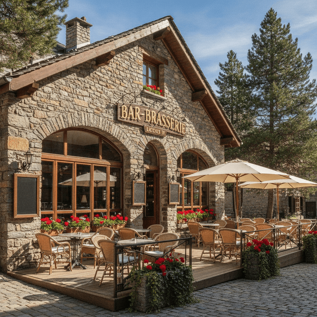 Bar-brasserie 200m² à Isola : terrasse - licence IV - Image 1