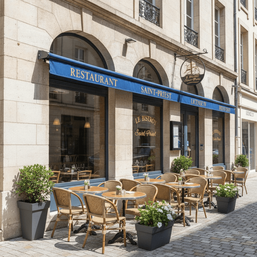 Restaurant 300m² à Saint-Priest : terrasse - licence IV
