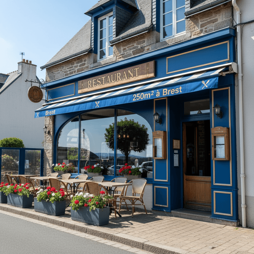 Restaurant 250m² à Brest : terrasse - licence IV - Image 1