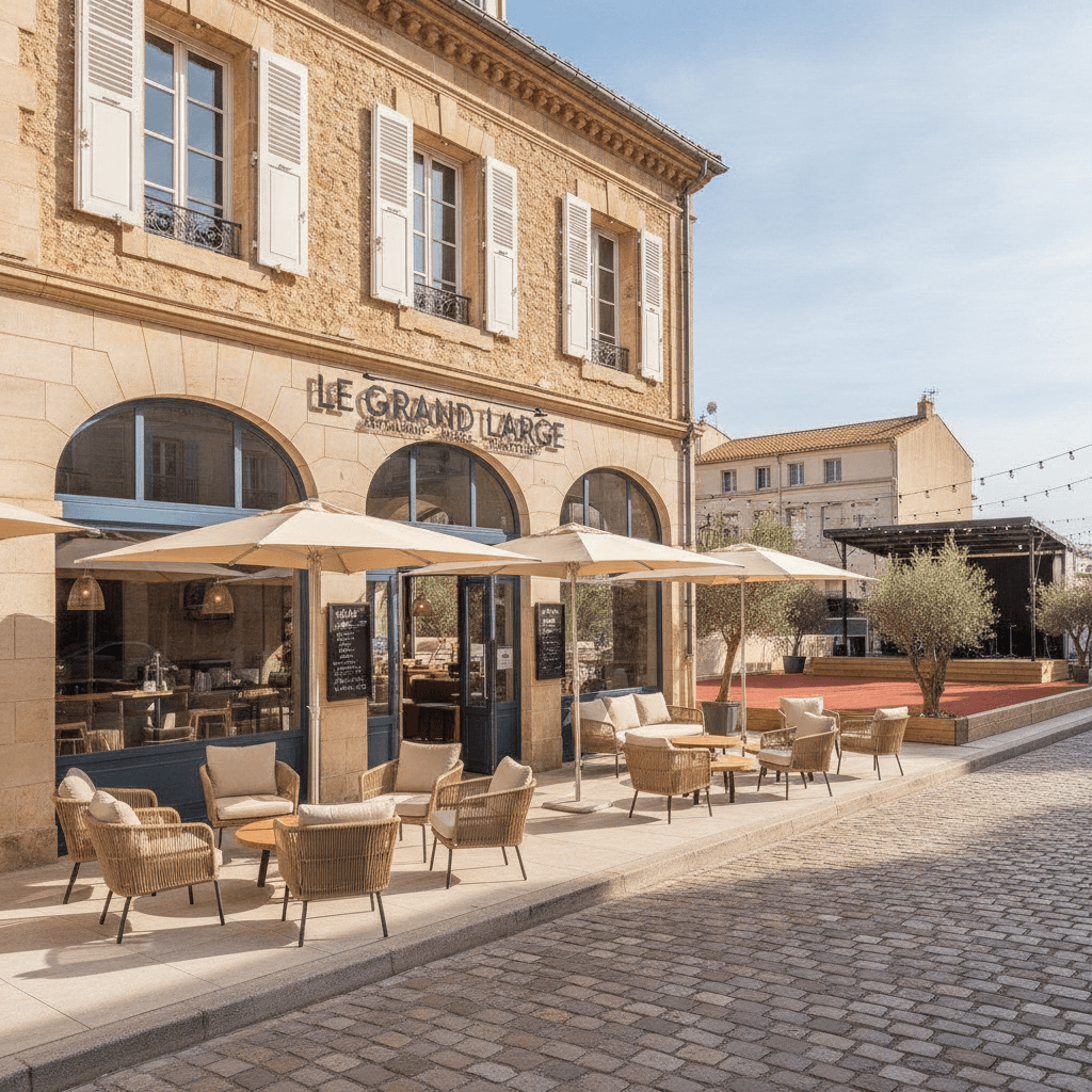 Restaurant à Toulon : terrasse - extraction