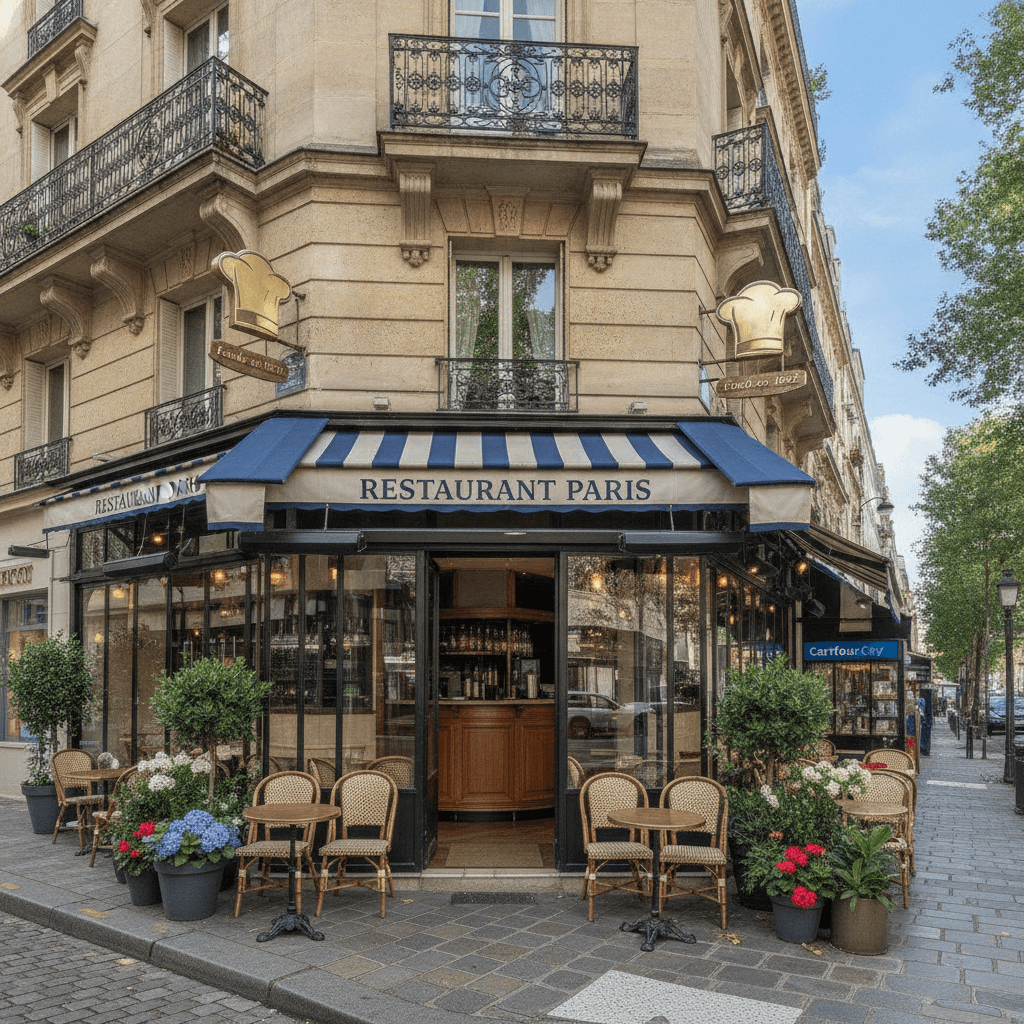 Restaurant 1 couverts à Paris : extraction