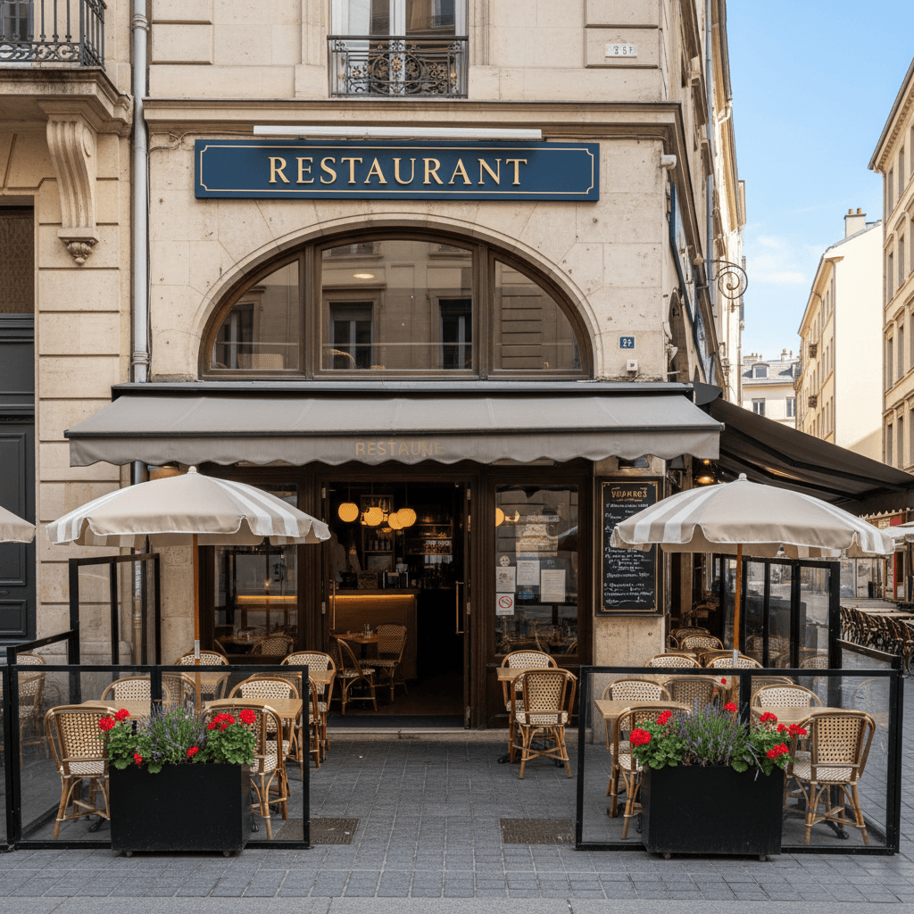 Restaurant 30m² à Lyon : terrasse - extraction - Image 1